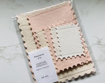 10 Die cuts pack handmade papers   - Handmade paper craft paper -
