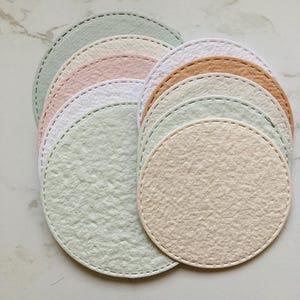 10 X circle handmade papers  -200 gsm B6 / A6 Handmade paper craft paper -