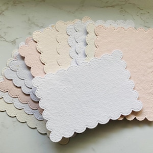 10 Die cuts pack handmade papers   - Handmade paper craft paper -