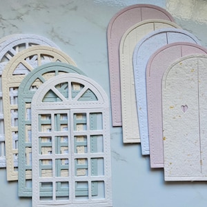 10 Die cuts pack handmade papers   - Handmade paper craft paper -