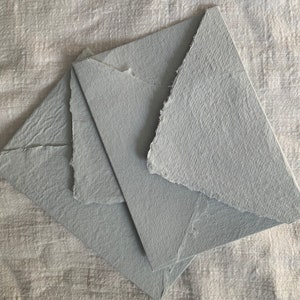Buste C6 salvia 250 gsm - Carta artigianale fatta a mano - cancelleria