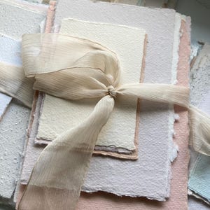 Packung mit 10 Blättern - Handgeschöpftes Papier - Schreibwaren