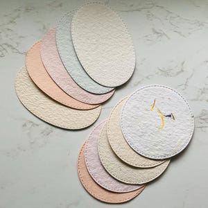 10 Die cuts pack handmade papers   - Handmade paper craft paper -