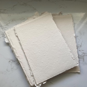 B5/A5/A6/B6 Avorio 200gsm - Carta fatta a mano Carta artigianale - Cancelleria