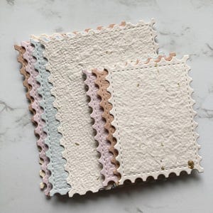 10 Die cuts pack handmade papers   - Handmade paper craft paper -