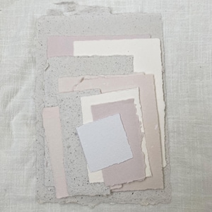 Lotto 12 fogli per scrapbooking journaling - Carta artigianale in carta fatta a mano - Cancelleria