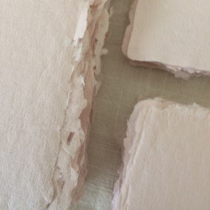 BLUSH 250 gsm A5 / B6 / A6 Handmade paper craft paper image 2