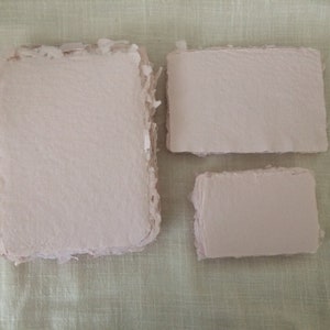 BLUSH 250 gsm A5 / B6 / A6 Handmade paper craft paper image 4