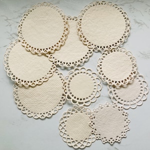 10 Die cuts pack handmade papers   - Handmade paper craft paper -