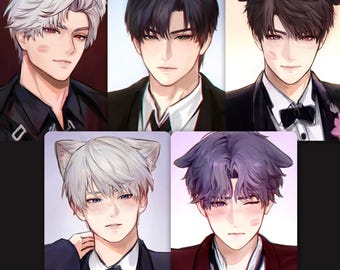 love and deepspace photocard - sylus / zayne / caleb / rafayel / xavier
