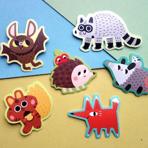 Waldtiere Sticker / Niedliche Sticker
