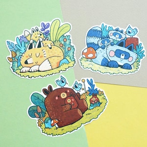 Stickers forêt / Stickers animaux pour ordinateur portable