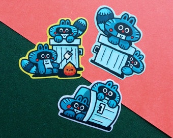 Cute Racoon Stickers