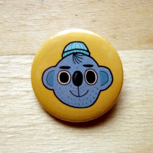 Koala Button Pin