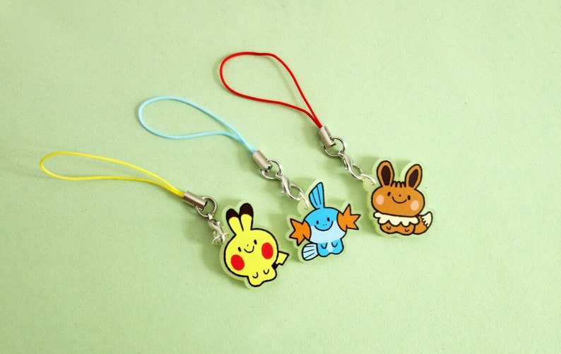 Söta Pokémon Telefonberlocker / Pokémon Nyckelringar bild 6
