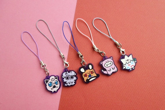 Cute Pokemon Keychains / Pokemon Phone Straps