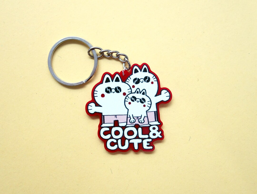 Cool & Cute Keychain / Cats Keychain Etsy