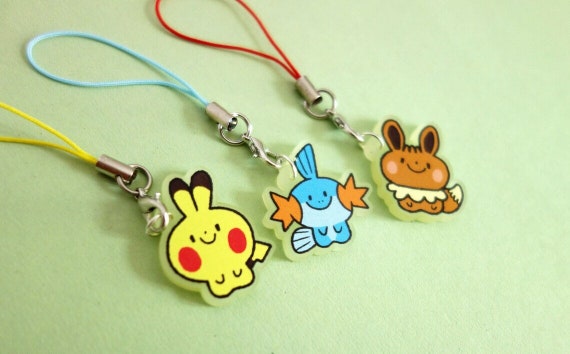 Cute Pokemon Phone Charms / Pokemon Keychains