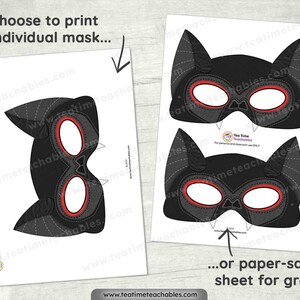 Printable Vampire Bat Mask: Halloween Costume Craft for Kids (PDF ...