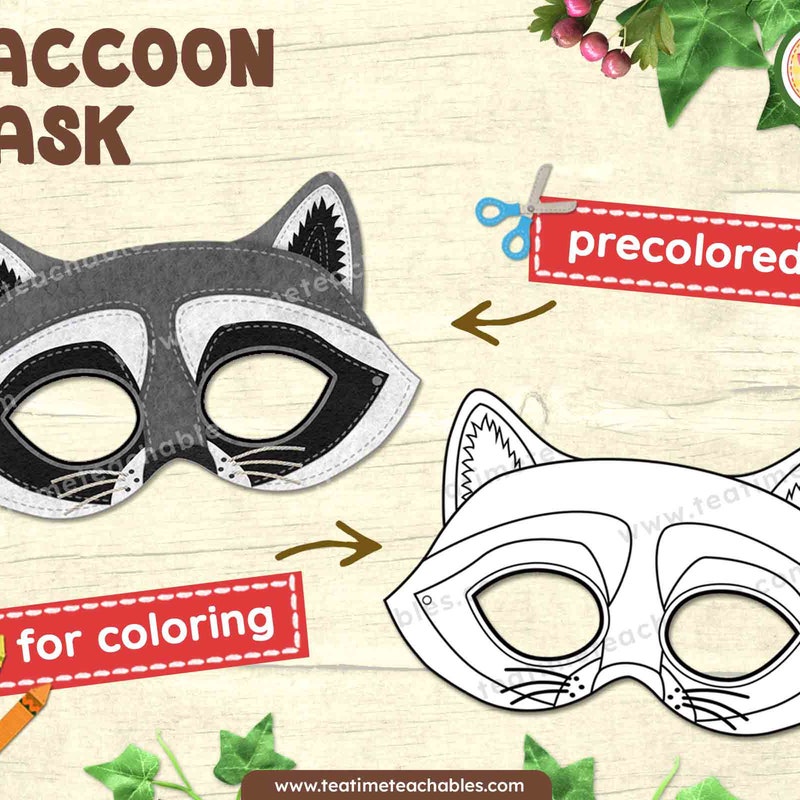 Therian Raccoon Mask - Etsy