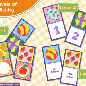 Fruit Dominoes Game | Fun & Educational Game for Kids - Etsy