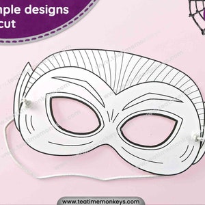 HALLOWEEN Masks for Kids TEN Printable Masks to Color PDF Halloween Craft Halloween Costume for ...