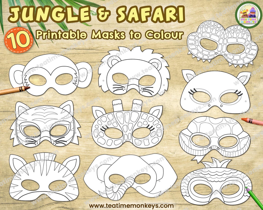 17 Different Printable Animal Masks For Dramatic Play – Miniature