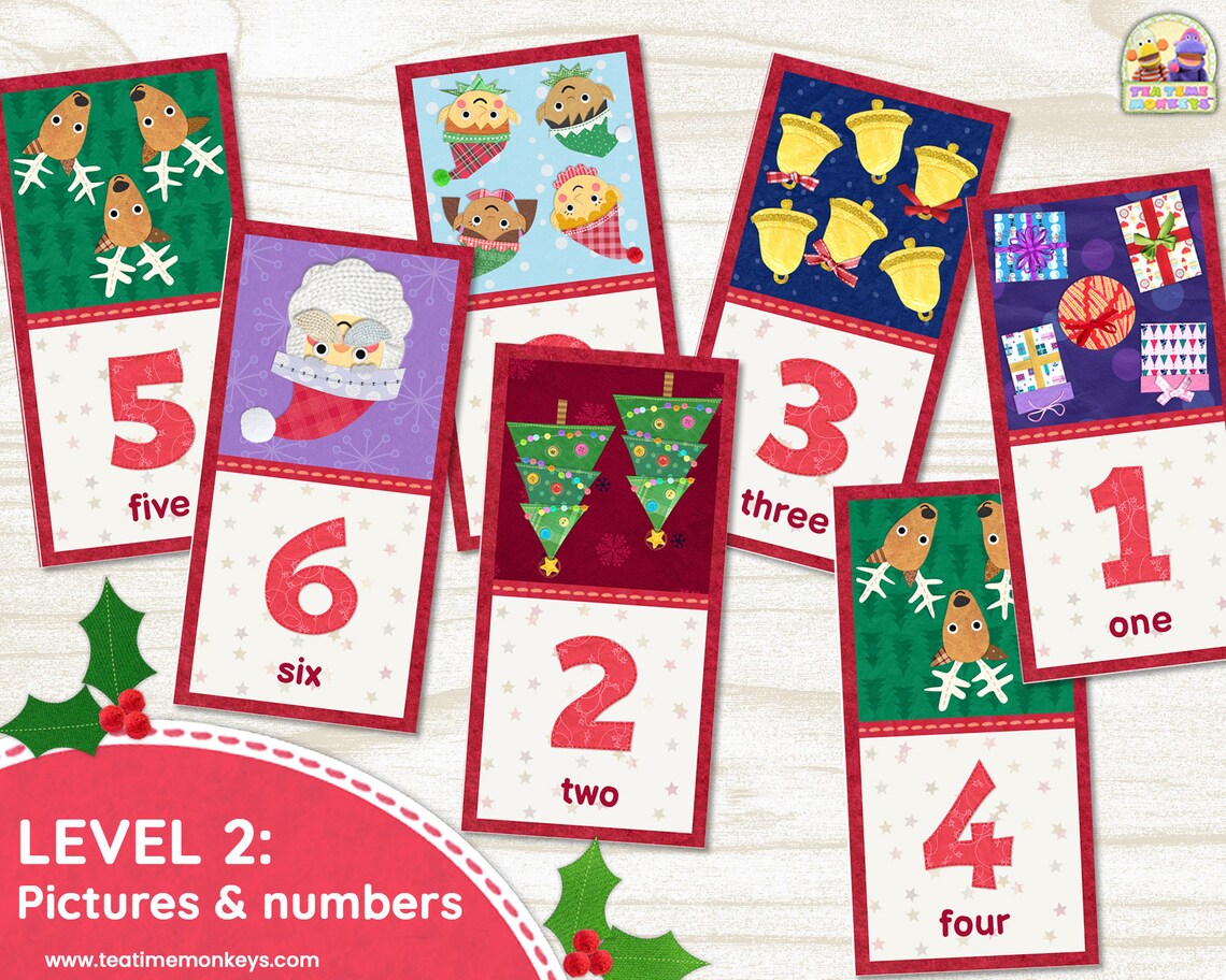 CHRISTMAS DOMINOES Fun &amp; Educational Christmas Game // 3 | Etsy