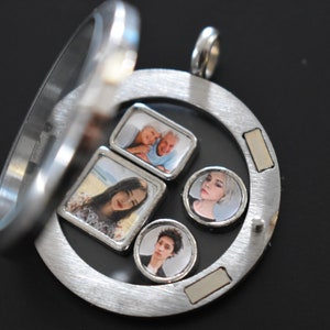 Personalized Portrait Charms, Custom Photo Floating Charms, Custom Photo of Portrait, Memorial Charms, Living Glass Locket Floating Charms