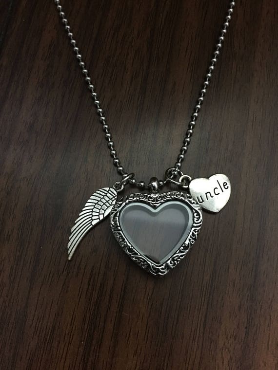 Photo Locket Floating Glass Hair Locket Ashes Sympathy Jewelry Gift Daughter Memorial Necklace Daughter loss Necklace Loss of Daughter