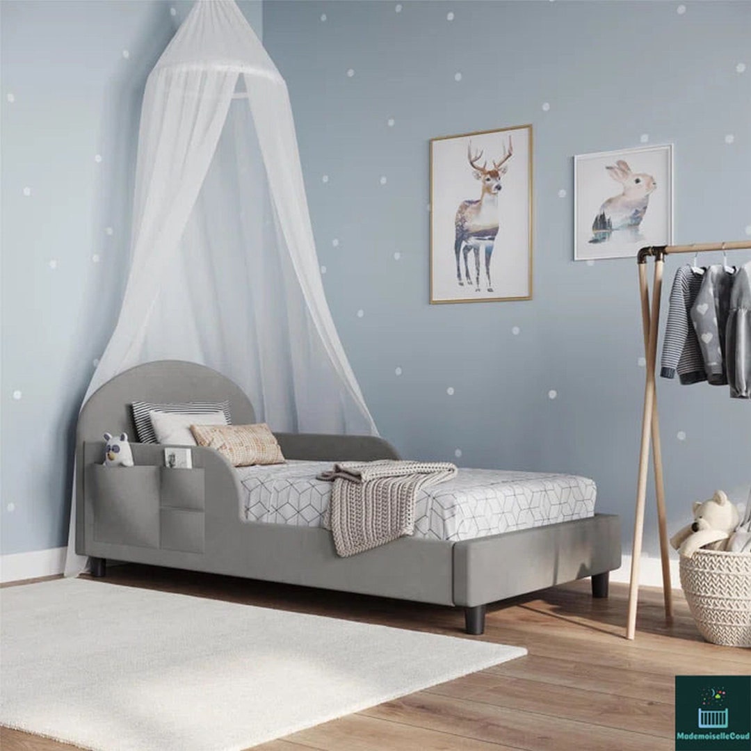 Oliver Upholstered Toddler Bed Children's Beds Beds Etsy