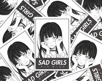 Various Sizes Gift Idea Anime Print Dark Anime Girl