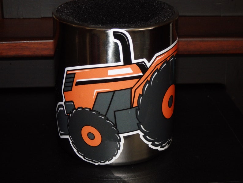 KUBOTA Tractor CUP HOLDER With Original Artwork Decal Etsy