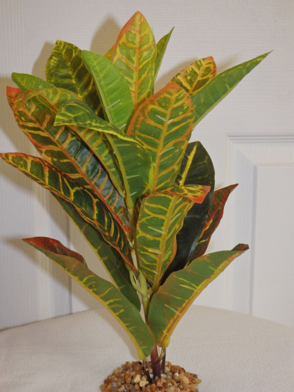 1213 tall Multicolored LARGE CROTON PLANT Artificial Etsy