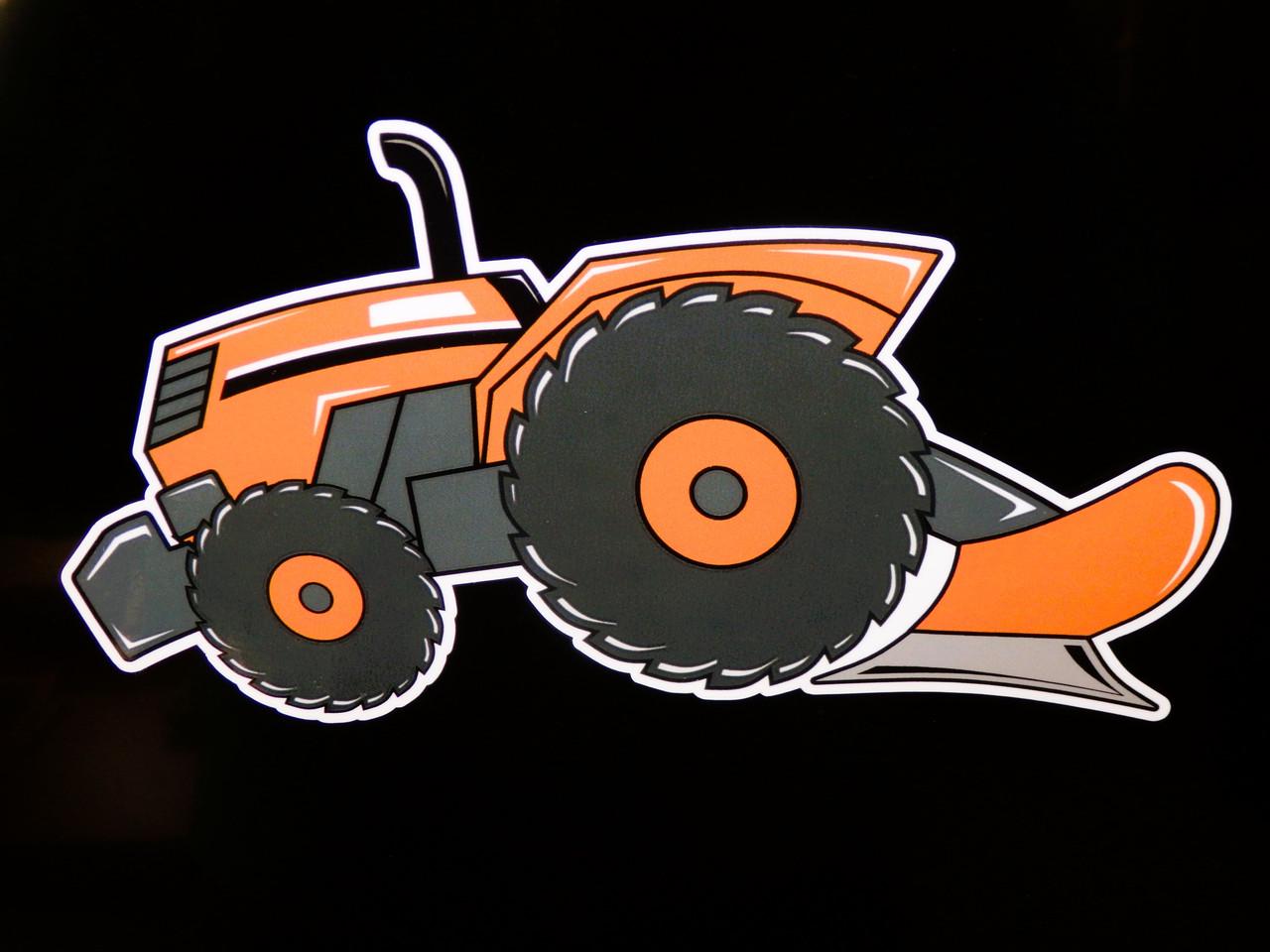 Kubota Tractor Swag Decal – Original Artwork By Lower Forty Farm – Vintage Orange