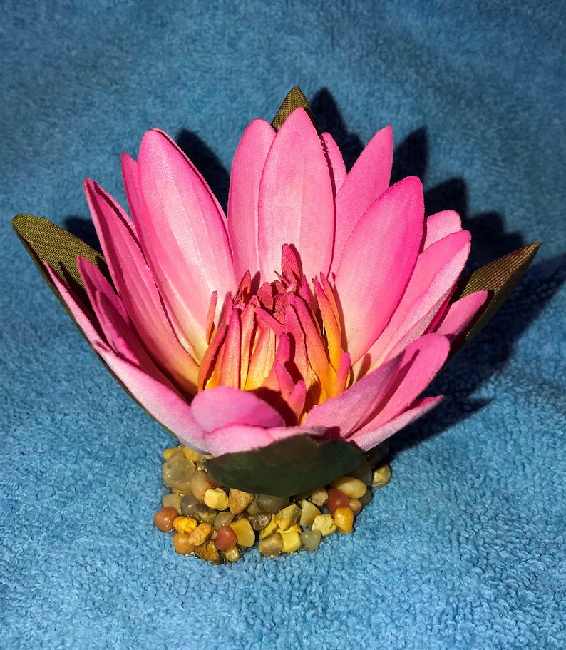 3 Inch Small PINK Soft Silk WATER LILY Artificial Aquarium Etsy