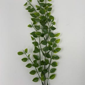 12&quot; Floating Pea Leaf Betta Hammock soft plastic Plant w/ SUCTION CUP