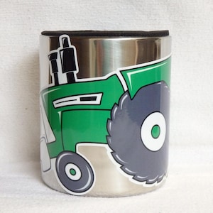 OLIVER Tractor Magnetic CUP HOLDER with Original Artwork Decal by Lower Forty Farm