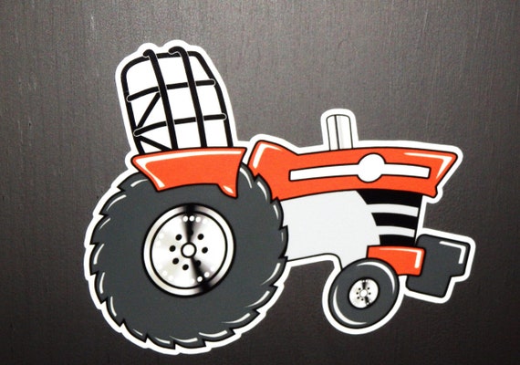 Massey Ferguson PULLER TRAKTOR Aufkleber-STICKER Original Kunstwerk  “Tractor Swag Series” von Low Forty Farm