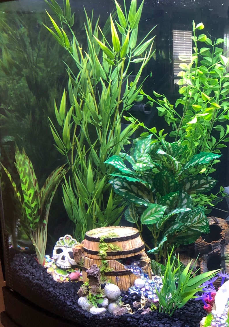 21 MEDIUM Regularleaf Bamboo Artificial Fish Aquarium Etsy Sweden