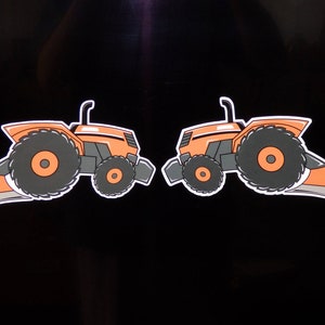 LEFT & RIGHT Set of 2 KUBOTA Stickers/Decals Original Artwork “Tractor Swag Series&quot; by Lower Forty Farm