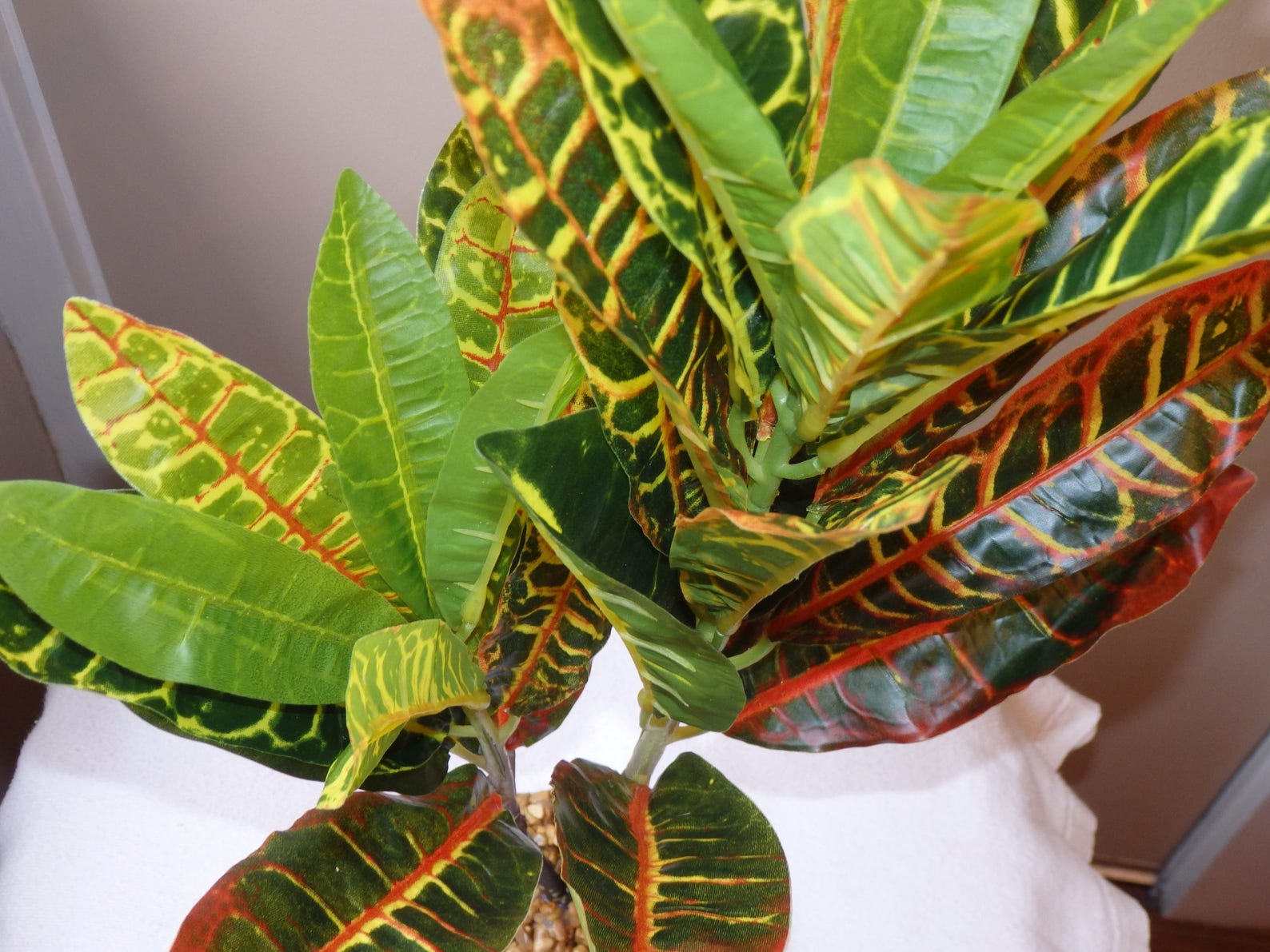 18 Extra Large XL CROTON PLANT Artificial Multicolored Etsy