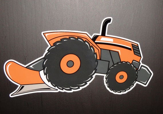 SET OF 2 KUBOTA TRACTOR VINYL DECAL STICKER WHITE
