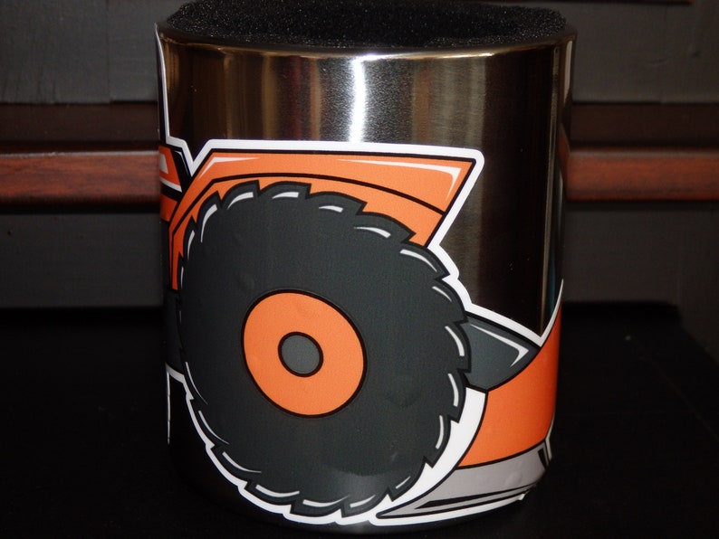 KUBOTA Tractor CUP HOLDER With Original Artwork Decal Etsy