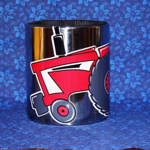 International Harvester Magnetic CUP HOLDER with Original Artwork Decal by Lower Forty Farm