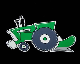 Sticker/autocollant pour tracteur OLIVER Oeuvre d'art originale « Tractor Swag Series » par Lower Forty Farm