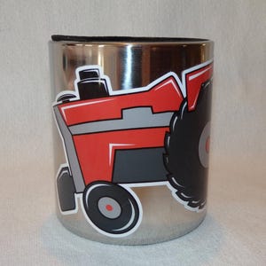 Massey Ferguson 1155 Magnetic CUP HOLDER with Original Artwork Decal by Lower Forty Farm