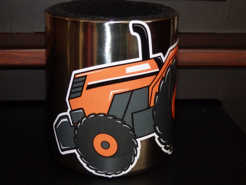 KUBOTA Tractor CUP HOLDER With Original Artwork Decal Etsy