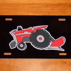 Tablica rejestracyjna ciągnika MASSEY FERGUSON MF1155 na czarnej lub białej aluminiowej tabliczce