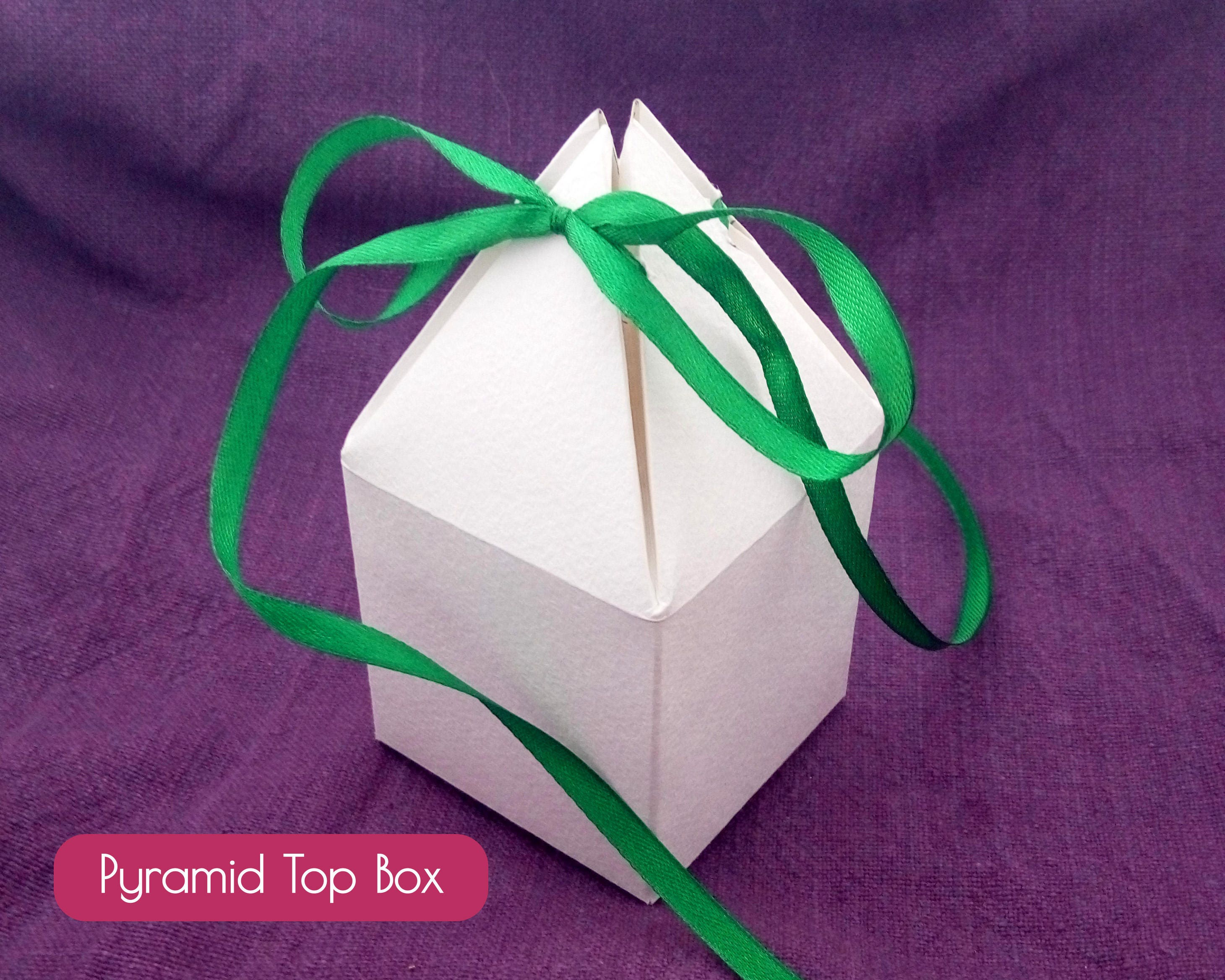 PDF Pyramid Top Gift Box Blank box printable template | Etsy